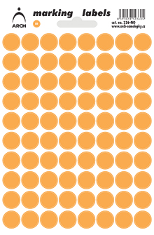 Neonová kolečka 12 mm - oranžová