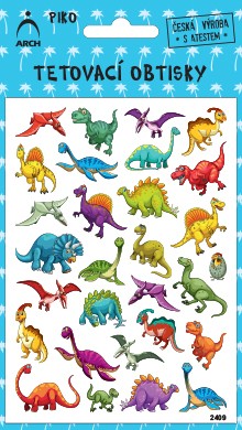 Dětské piko tetovací obtisky - dinosauříci