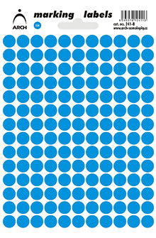 Samolepicí kolečka 8 mm - modrá