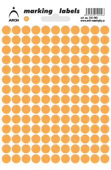 Neonová kolečka 8 mm - oranžová