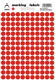 Samolepicí kolečka 8 mm - červená