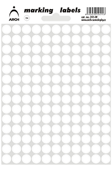 Samolepicí kolečka 8 mm - bílá