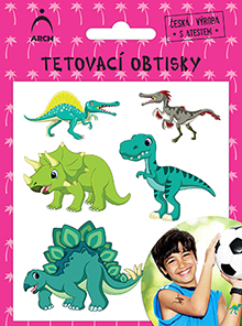 Dětské tetovací obtisky - dinosauři 01