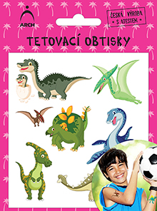 Dětské tetovací obtisky - dinosauři 02