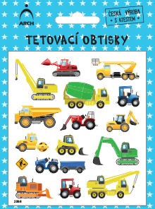 Dětské tetovací obtisky - dopravní prostředky 04