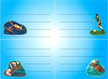 Štítky na sešity - Letní sporty