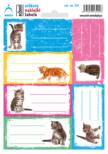 Školní štítky - Koťata