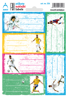 Školní štítky - Fotbalové hvězdy