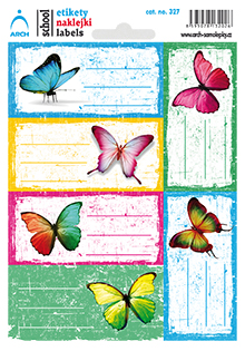 Školní štítky - Motýli 1