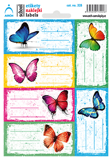 Školní štítky - Motýli 2