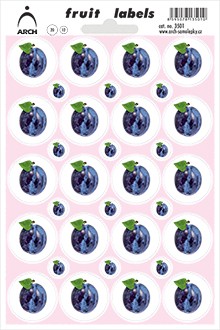 Švestky na uzávěry - 20 + 12 etiket