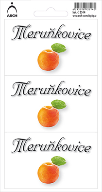 DOMÁCÍ PÁLENKY - meruňkovice - 3 etikety