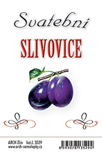  Svatební slivovice - etiketa 6x9,5 cm