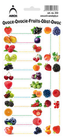 Domácí výroba - OVOCE - 18 etiket