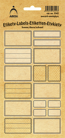  DEKORAČNÍ etikety - eko rámečky