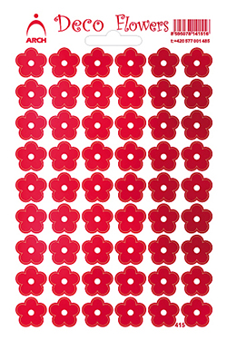 Květinky červené - Deco Flowers