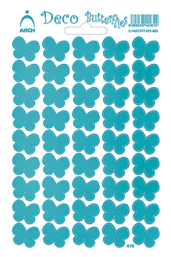 Motýlci tyrkysoví - Deco Butterflies