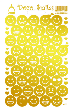 Smajlíci zlatí - Deco Smile