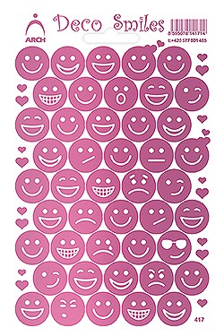 Smajlíci růžoví - Deco Smile