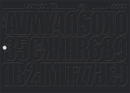 Udělejte si reklamu sami - černé - 2 sady