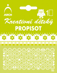 Kreativní dětský propisot smajlíci - bílí