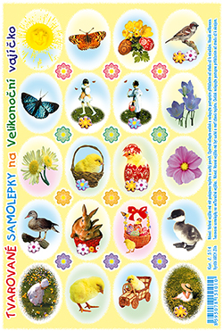 Glitrované samolepky - sluníčko