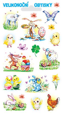 Obtisky s glitry - ovečka (19 obr.)