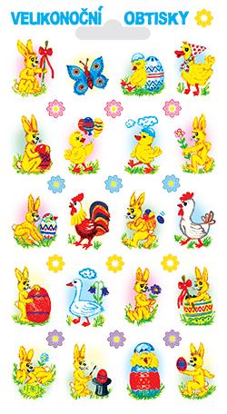 Obtisky s glitry - zajíček (32 obrázků)