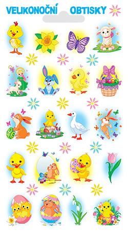 Obtisky s glitry - kohoutek (32 obrázků)