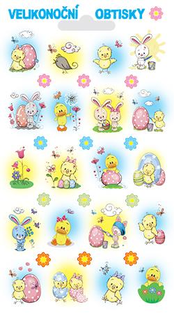 Obtisky s glitry - vajíčko (32 obrázků)