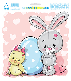 Zajíček s kuřátkem