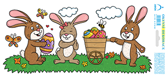 Zajíčci s vozíkem