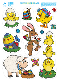 Dělené postavičky - kuřátko ve skořápce