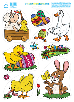 Dělené postavičky - beránek ve vozíčku