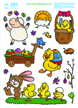 Dělené postavičky - radostný beránek