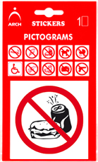 Nevstupujte s jídlem a pitím