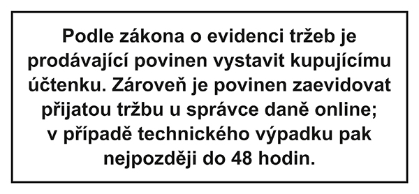 Samolepka EET - velká