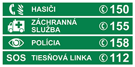 Dôležité telefónne čísla