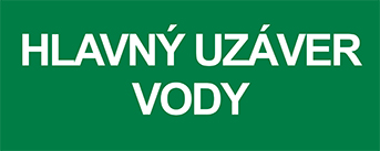 HLAVNÝ UZÁVER VODY