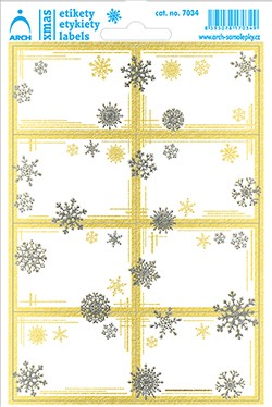 Zlaté linky a stříbrné vločky