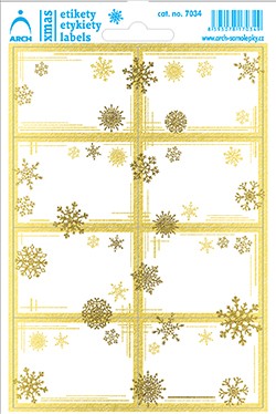 Zlaté linky a vločky