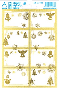 Zlaté linky a vánoční obrázky