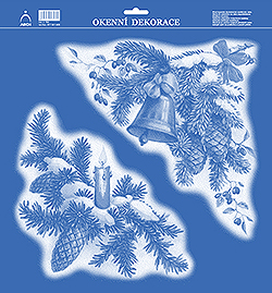 Rohové ornamenty zvonek a svíce - pravé