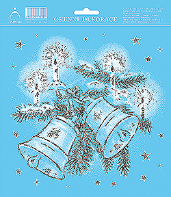 Zvonky - se stříbrnými glitry