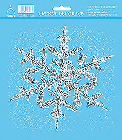 Vločka 1 - se stříbrnými glitry