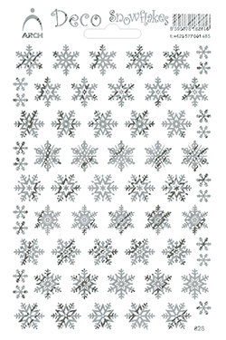 Fialové dekorační vločky