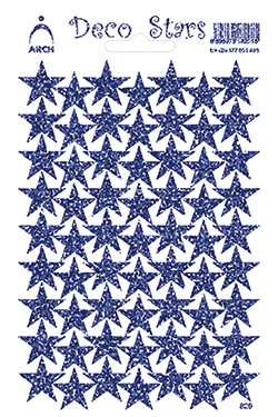 Modré dekorační hvězdičky