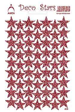 Červené dekorační hvězdičky