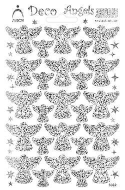 Stříbrní dekorační andílci