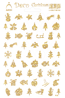 Zlaté dekorační vánoční obrázky